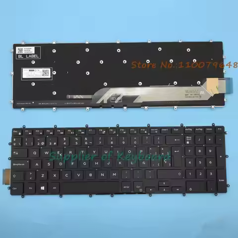 %new P32E P32E001 P89F P89F001 P89F002 P65F P65F001 Latin Spanish Keyboard White/Red/Blue Backlit