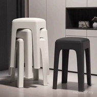 Simple Strong Stacked Thickened Stool High Dining Table Soft Stool Bench Living Room Household Moder