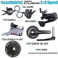 SHIMANO CUES U4000 Groupset 2X9 Speed MTB Mountain Bike SL U4000 Shifter Front Derailleur RD U3020 R