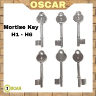 Mortise Key H1/H2/H3/H4/H5/H6 for Grill Door