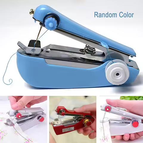 Handheld Portable Mini Manual Sewing Machine for Home Use Handheld Pocket-Sized Outdoor Travel Sewin
