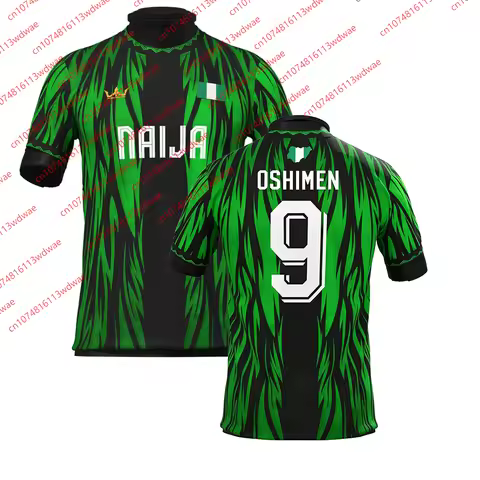 Nigeria Football Jersey Osimhen Number 9 Special Edition Quick Dry Breathable Parent Child Outdoor S