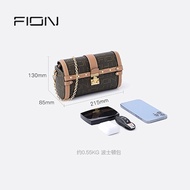 Fion/Fion Boston Bag 2023 New Style Fashion Messenger Bag Light Luxury High-End Texture Old Flower S