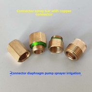 Sprayer tube adapter copper 18 to 14mm * 1.5 adapter diaphragm pump agricultural dispenser hose conn