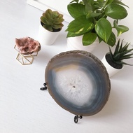 Agate Slice Ornament Coaster-93~604g