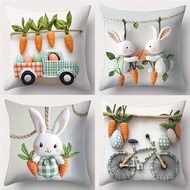 1PC/4 PCS Easter, new fun art, Printed Pillowcase 45*45cm(excluding Pillow)