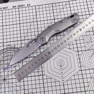 MSI折疊刀 Mark M390MK 刀片，鈦合金手柄，露營戶外便攜高硬度獵刀，EDC防身工具