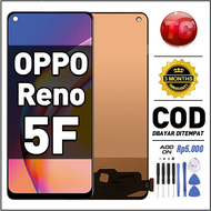 LCD OPPO Reno 5F Original Asli Touchscreen Full set Ori Glass Touch Screen Digitizer