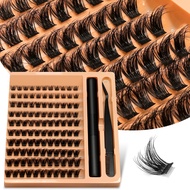 Lash Clusters Set DIY Eyelash Extension Kit Individual False Eyelashes Lash Clusters Bond and Seal a