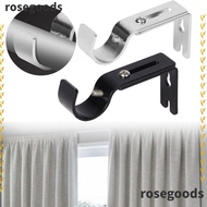 ROSEGOODS1 Curtain Rod Brackets Home Curtain Rod Holder Window Curtain Rod Support Rod Bracket