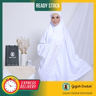 Telekung Melati (1 Set) Untuk Umrah & Haji Kain Cotton Sejuk, Selesa dan Berkualiti