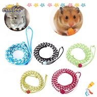 EMILEE Pet Cage Leash, Nylon 1.4m Pet Hamster Leash, Comfortable Adjustable Rabbit Collar Leash Rat 