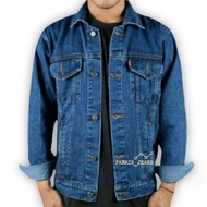 PRIA 'Best» Biowash Men's Levis Jeans Jacket / Levis Jeans Jacket Men Dark Blue fr4gttg