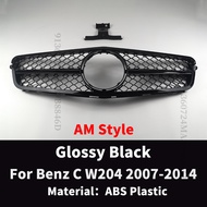 กระจังหน้าช่องด้านหน้ากระจังหน้ารถแข่ง GT Dia Styg สำหรับ Mercedes Benz C W204 2007-2014 C200 C300 C