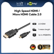 Goobay High Speed Micro HDMI Cable (1M)