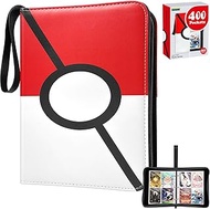 TOYABI Card Binder for Pokemon, 4-Pocket Collection Holder, Trading Game Album Folder, 50 Pages 400