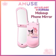 AMUSE MY MELODY & KUROMI Makeup Phone Mirror
