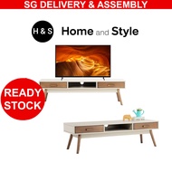 (SG) Scandi Design TV Cabinet 1.5m, Assembly Available, Fast Delivery (BAILEY Wooden TV Console Sideboard Cabinet)