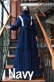 [COD] - Tiara Maxy Bahan Moscrepe Mix Tile / Gaun Brukat Simple / Gamis Brukat/ Baju Brukat Pesta / Gamis Kondangan / Kebaya Untuk Wisuda / Long Dress / Dress Wanita Muslim / Pakaian Muslim Wanita / Gamis Remaja / Baju Muslim Wanita / Baju Brukat Murah