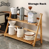 Bincoo Bamboo Bar storage rack save space storage rack racking for bar