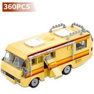 MOC Classic Movie Breaking Bad Cooking Lab RV Car Building Blocks Kit Bus Vehicle DIY Educational Mo