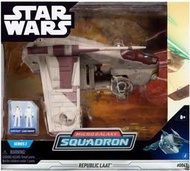 現貨美版JAZWARES Star Wars星際大戰微型銀河Micro Galaxy 共和國低空運輸艇LAAT載具複製人