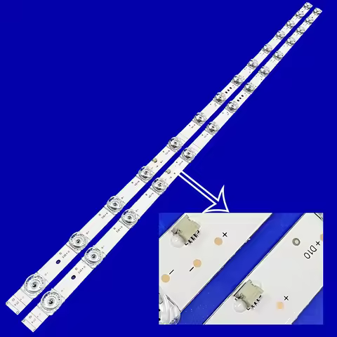 2pcs LED Strip 14LED For HD425X1U81-T0L3 SVH425A11 Hisense 43r6e3 43r6090g5 43R6090G 43R6090GS 43H65