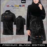 Jersey Muslimah Malaysia All Black Tiger Jersey TShirt Collar MERDEKA EDITION Lycra Baju Muslimah Couple Set Jersey Murah Loose Baju Muslimah Labuh Microfiber Blouse Baju Jersey Mu
