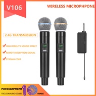 SHURE ไมค์ไร้สายไมโครโฟนไร้สายแบบมืออาชีพ HPG-99 HPG-100 Uhf Mikrofon Karaok ไมค์แบบมือถือชาร์จได้คู