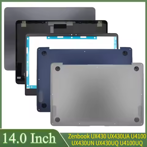 14"For Zenbook UX430 UX430UA U4100 UX430UN UX430UQ U4100UQ Laptop LCD Back Cover Front Bezel Hinges 