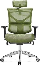Ergonomic Simple Computer Office Chair Gaming Chair Comfortable Study Room Liftable Swivel Chair Backrest Boss Chair (Color : Green) interesting