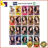 [NEW STOCK] Yoko Style Hair Color Cream Dye Halal 30ml Barber Salon Best Color Dye