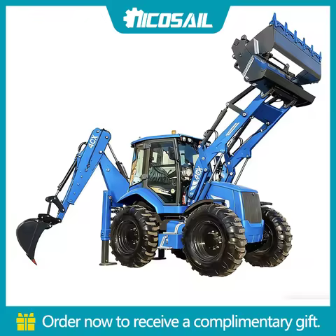 4CX 8200kg backhoe excavator loader 2.5 ton 4x4 backhoe loader for sale