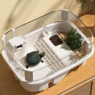 高顏值大空間高透龜缸 烏龜生態飼養盒 烏龜飼養盒 烏龜飼養缸 曬背台 烏龜缸 龜缸 飼養箱