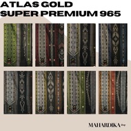 Unik SARUNG ATLAS SUPER PREMIUM SUPREM GOLD 965 HITAM Murah