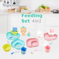 Sugarbaby Premium Feeding Set 4in1/Baby Feeding Place/Baby Eating Utensils/Baby Eating Utensils Set