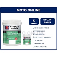 Nippon Paint Aqua Epoxy 5LT/Set/Water Base Epoxy/nippon