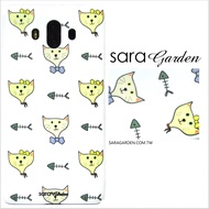 【Sara Garden】客製化 手機殼 Samsung 三星 Note8 插畫貓咪魚骨頭 手工 保護殼 硬殼