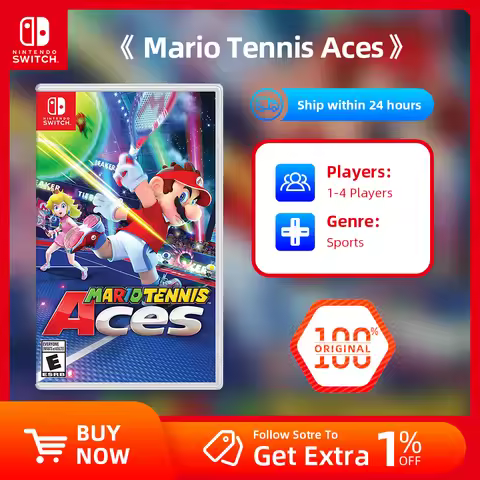 Nintendo Switch Game Deals - Mario Tennis Aces - Games Physical Cartridge