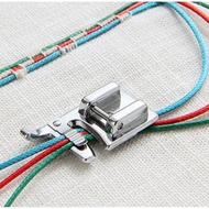 3 HOLE, CORDING SEWING PRESSER FOOT SNAP ON, COMPATIBLE FOR BROTHER, JANOME, TOYOTA, NEW SINGER DOME