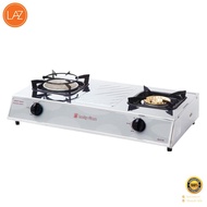 เตาแก๊สสเตนเลสตั้งโต๊ะ 1 หัวแก๊ส 1 หัวอินฟาเรด LUCKY FLAME รุ่น HQ-2112S ขนาด 72x39.5x1ซม. สีสเตนเลส