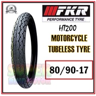 FKR HT200 80/90-17 Tubeless Motorcycle Tyre (TT100)