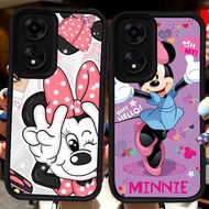 Black Casing for OPPO A60 A98 A38 A78 A17K A18 A17 A58 5G H33 Minnie
