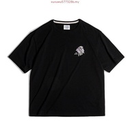 Tooling American Retro Indian Vegetable Tanned Printed t-Shirt Loose Heavy Slub Pure Cotton Short-Sl