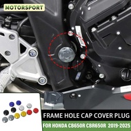 For HONDA CB650R CBR650R CB 650 R CBR 650 R 2019-2025 Motorcycle Accessories Frame Hole Cap Cover Fa
