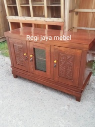 Bupet tv pajangan tv.kayu jati bupet minimalis