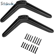 SNSUH TV Base, Table Top with Screw Sets TV Desktop Stand, Adjustable 32-55 Inch TV Pedestal Feet Br