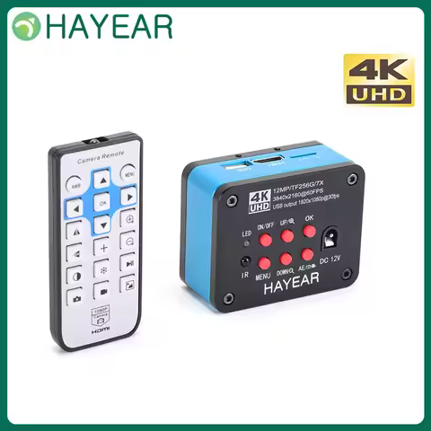 HAYEAR 4K Digital Microscope Camera C Mount 60FPS HDMI Industrial Electronic Video Compatible with W
