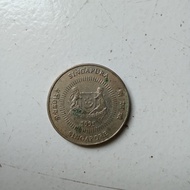 Uang Koin Kuno Singapura 50 cents tahun 1995