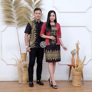 Baju Couple Atasan Batik Wanita Baju Pasangan Kebaya Kutu Baru Pesta